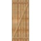 Ekena Millwork Joined Board-n-Batten Shutters w/Z-Bar, Rough Sawn Western Red Cedar, 32 1/4W x 77H, PR RBJ06Z32X077RWR - alternate 2